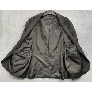 ASOS Sports Coat Blazer Mens Size US 50R Black Ventless One 1 Button Front Notch